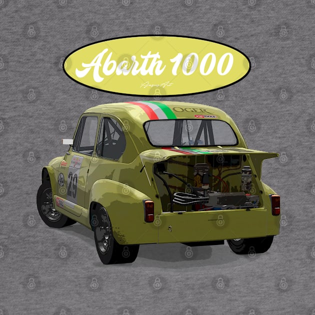 ABARTH 1000 29 Back by PjesusArt